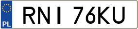Trailer License Plate